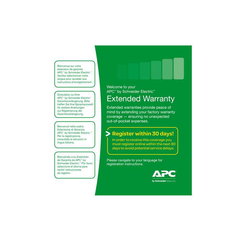 APC podaljšanje garancije za 3 leta - za nove nakupe - WBEXTWAR3YR-SP-04