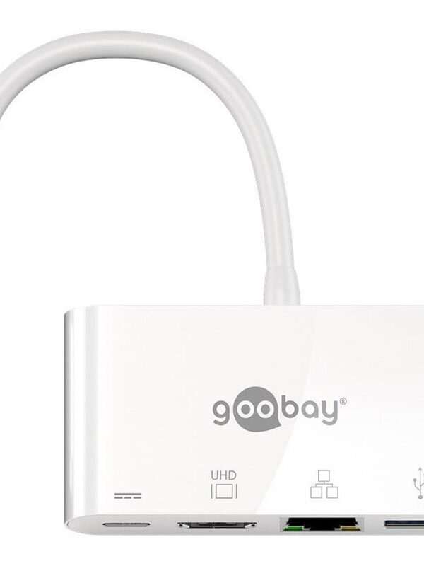 GOOBAY USB-C / 3x USB + HDMI + Ethernet bel dock priklopna postaja