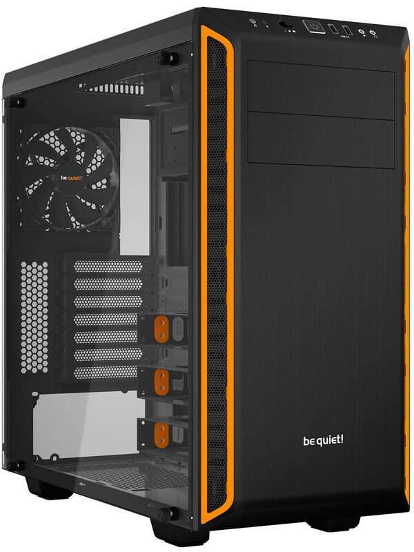 BE QUIET! PURE BASE 600 (BGW20) midiATX okno črno/oranžno ohišje