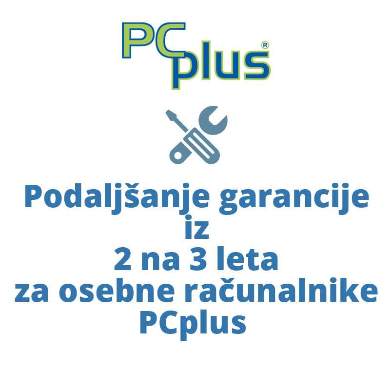 PCPLUS podaljšanje garancije iz 2 na 3 leta za PCplus DREAM