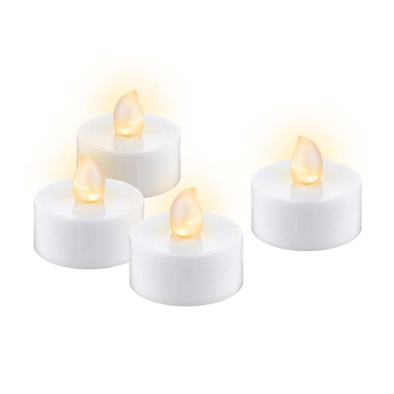 GOOBAY LED s časovnikom 3.8x3.7cm set 4 bela čajna lučka