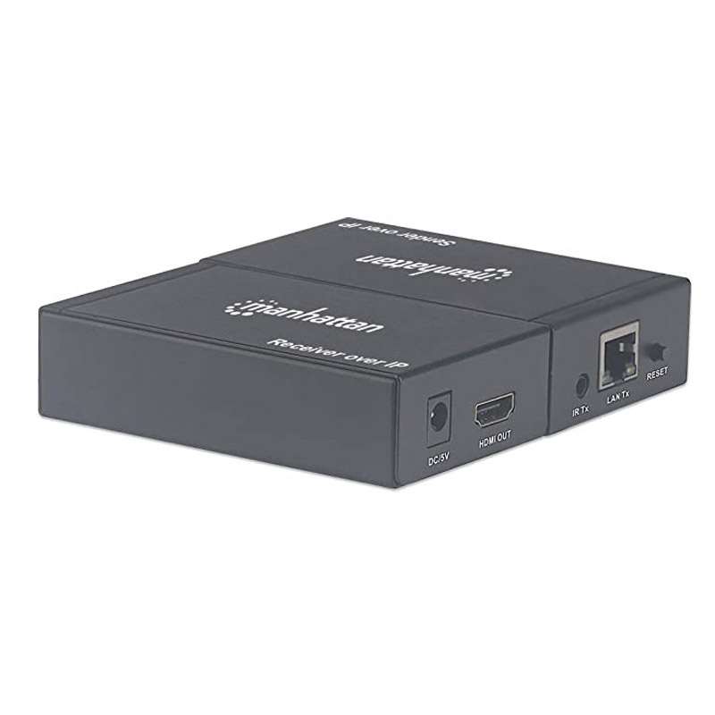 MANHATTAN 1080p HDMI EXTENDER over IP LAN + IR 120m črn kit razdelilec
