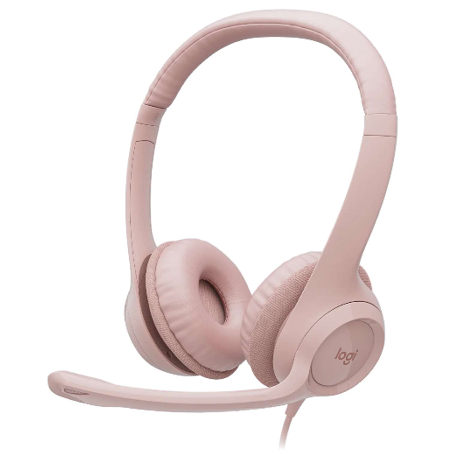 LOGITECH H390 USB roza stereo slušalke z mikrofonom
