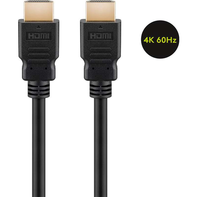 5m z Ethernet pozlačen črn kabel