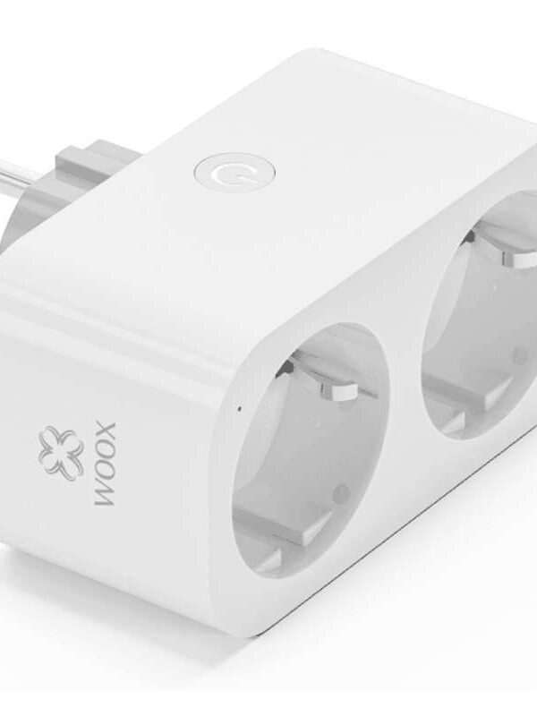 WOOX R6153 Smart WiFi Dvojna CB2S 2v1 Energy monitoring pametna vtičnica