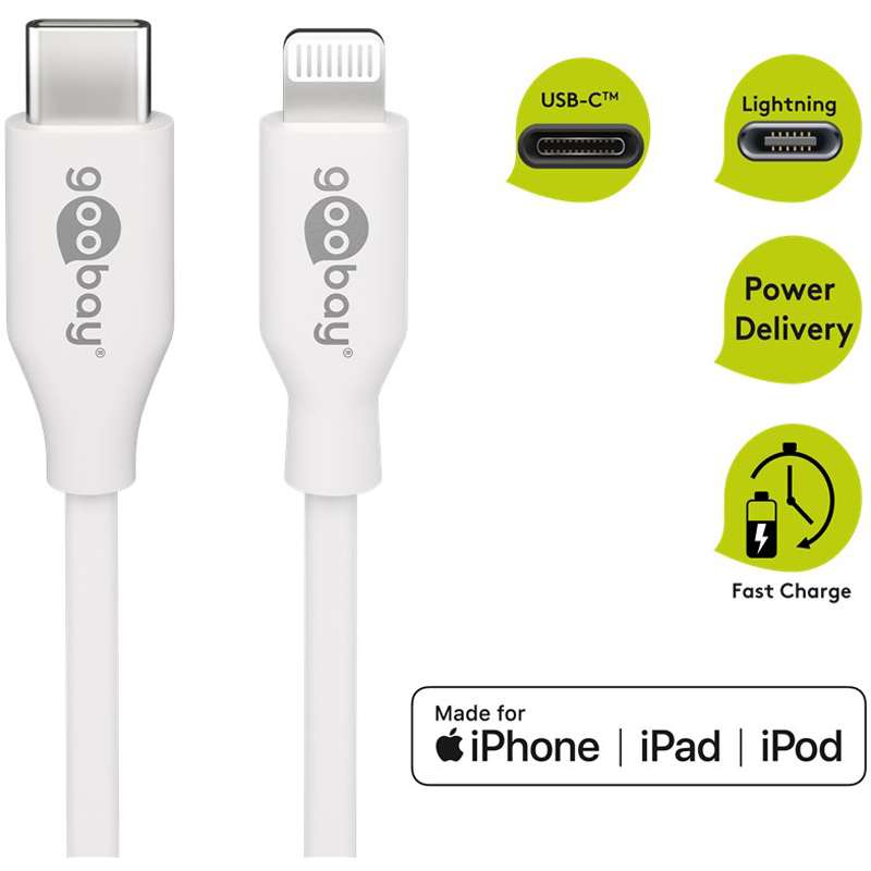 5m 87W beli napajalni in sync MFi kabel