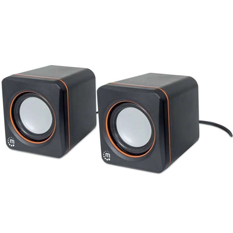 MANHATTAN 2600 2.0 6W USB 3.5mm črni zvočniki