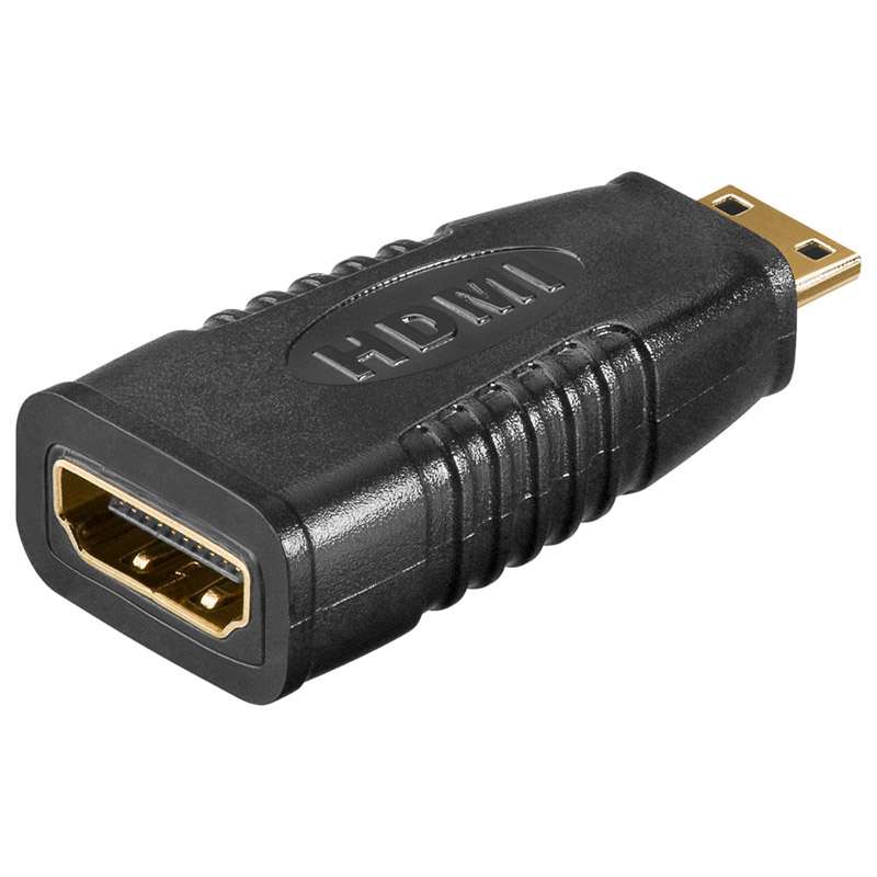 GOOBAY miniHDMI na HDMI 4K/60Hz črn adapter