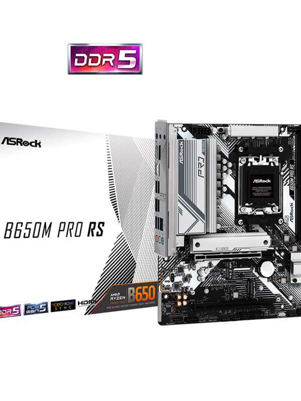ASROCK B650M PRO RS AM5 4xDDR5 mATX osnovna plošča