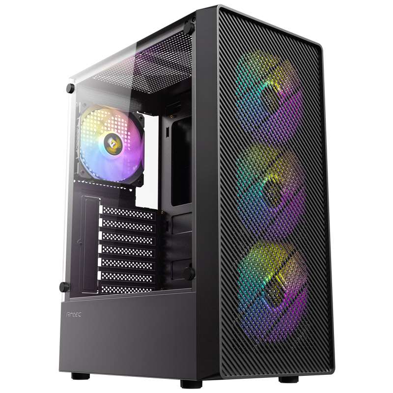 ANTEC AX26 RGB ELITE Midi-T ATX okno gaming črno ohišje