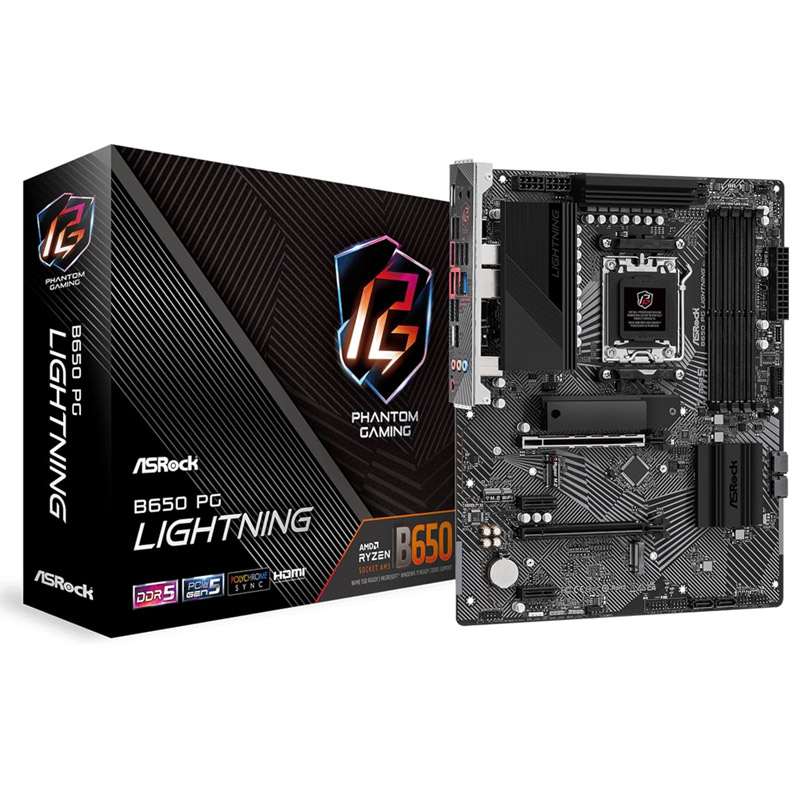 ASROCK B650 PG Lightning AM5 4xDDR5 ATX osnovna plošča