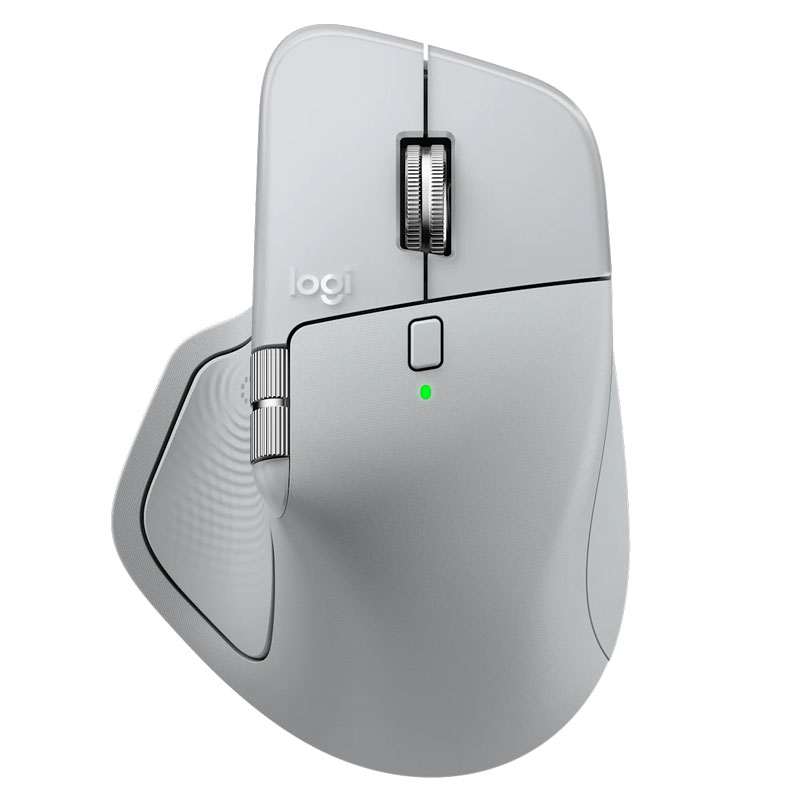 LOGITECH MX Master 4 brezžična Bluetooth USB Bolt Darkfield laser svetlo siva miška