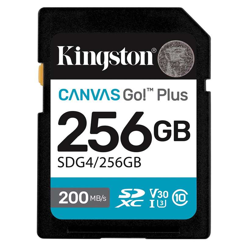 KINGSTON Canvas Go! Plus SD 256GB Class 10 UHS-I U3 V30 SDG4/256GB spominska kartica