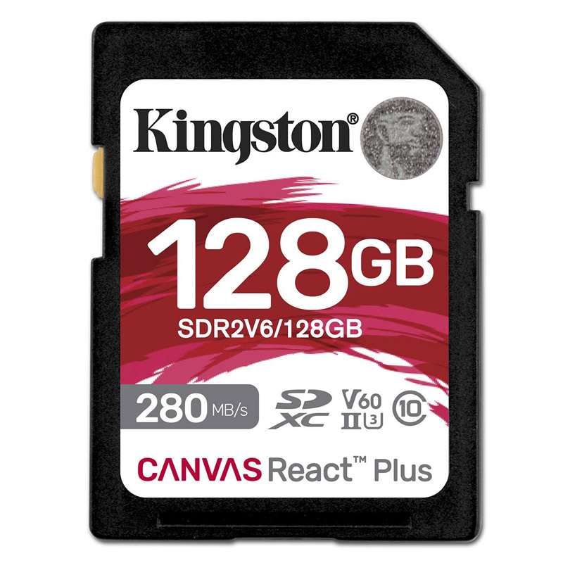 KINGSTON Canvas React Plus V60 SD 128GB Class10 UHS-II SDR2V6/128GB spominska kartica