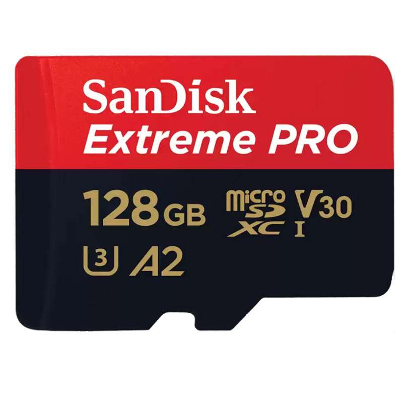 SANDISK Extreme PRO microSDXC 128GB UHS-I 4K UHD SDSQXCD-128G-GN6MA spominska kartica
