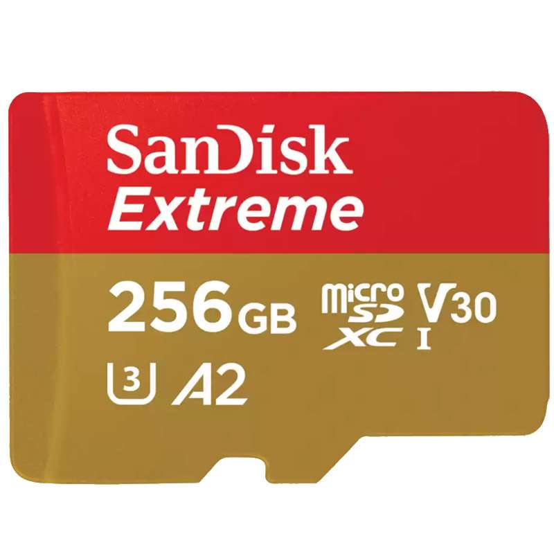 SANDISK Extreme microSDXC 256GB UHS-I 4K UHD SD adapter SDSQXAV-256G-GN6MA spominska kartica