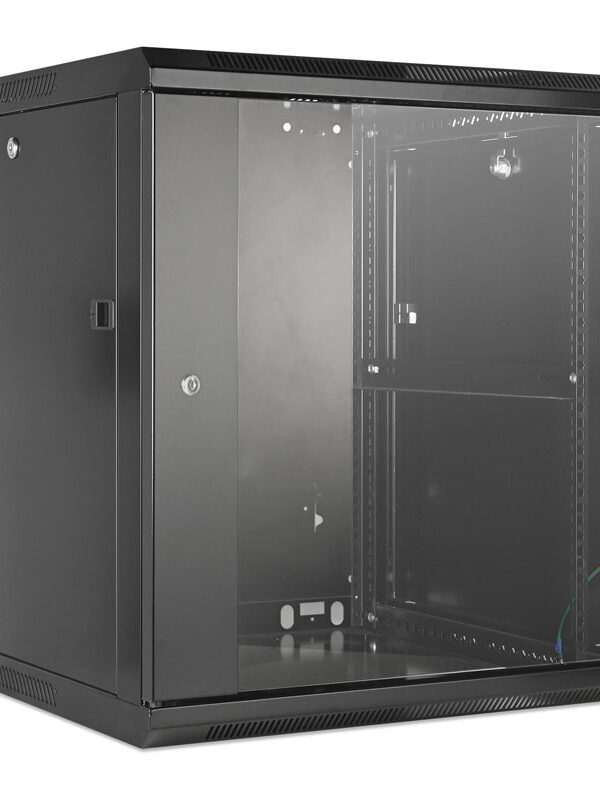 INTELLINET 19'' 12U 600x600 črna zidna komunikacijska omara