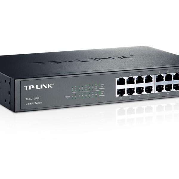TP-LINK TL-SG1016D 16-port gigabit RJ45 rack mrežno stikalo switch