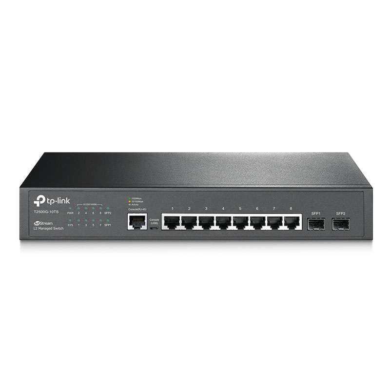 TP-LINK JetStream TL-SG3210 10-port 8x Gigabit RJ45 2x Gigabit SFP L2 managed mrežno stikalo switch