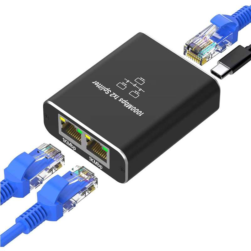 Gigabit Ethernet 1 na 2 RJ45 LAN mrežni razdelilec splitter switch