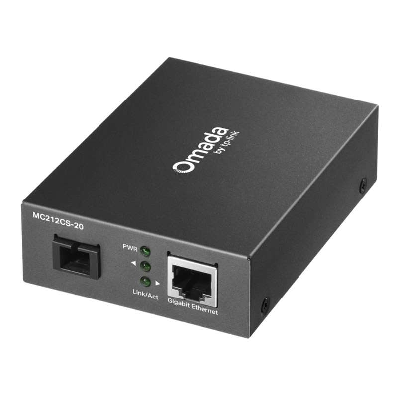 TP-LINK MC212CS-20 1x Gigabit RJ45 1x Gigabit SC/UPC optični WDM media converter