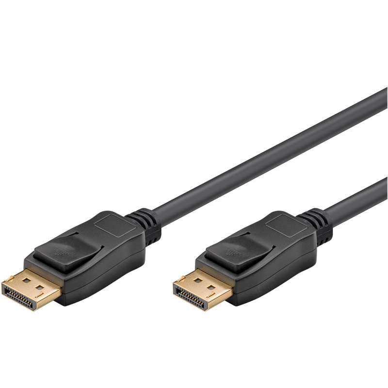 GOOBAY DisplayPort (M) na DisplayPort (M) 8K/60Hz 3m pozlačen črn kabel