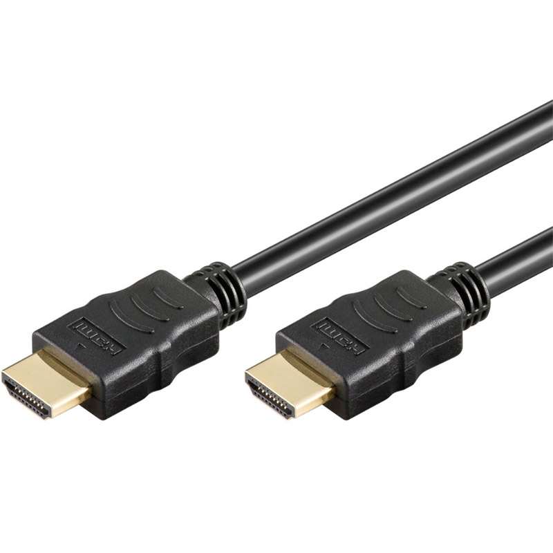 GOOBAY High Speed HDMI (M/M) 2.0 4K 60Hz 20m z Ethernet pozlačen črn kabel