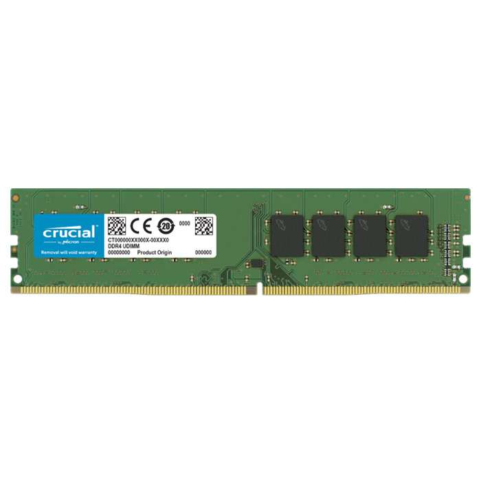 RAM DDR4 16GB PC4-25600 3200MT/s CL22 DR x8 1.2V Crucial