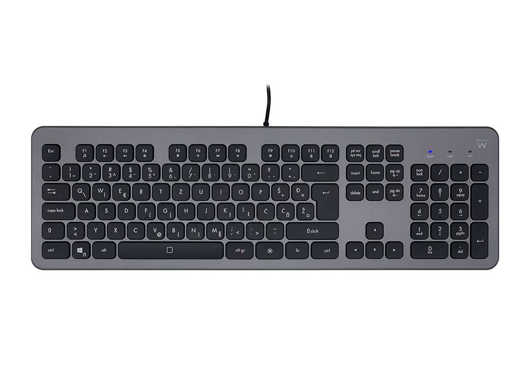 Tipkovnica Ewent Wired Illuminated Scissor