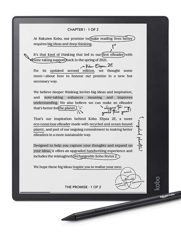 E-bralnik Kobo Elipsa 2E