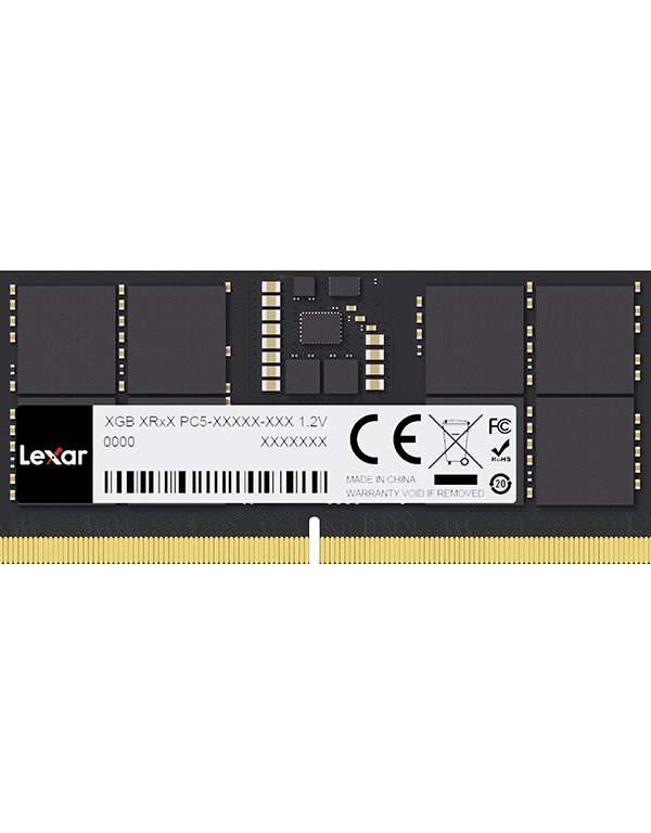 RAM SODIMM DDR5 16GB PC5-38400 4800MT/s CL40 1.1V Lexar