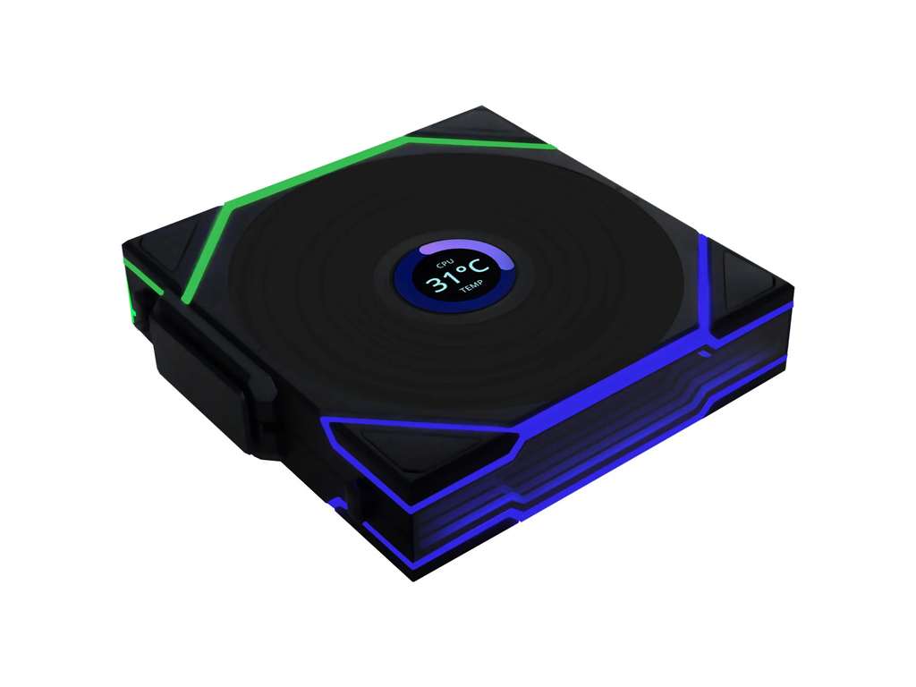 Ventilator za ohišje Lian Li UNI FAN TL Wireless LCD 120 ARGB PWM 120mm