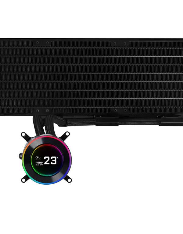Komplet za tekočinsko hlajenje AIO Liquid Cooler Lian Li HydroShift II LCD-C 360 Fanless