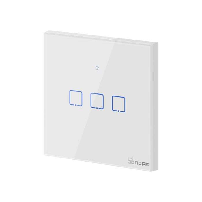 SONOFF pametno stensko stikalo Wi-Fi + RF433 trojno T1EU3C-TX