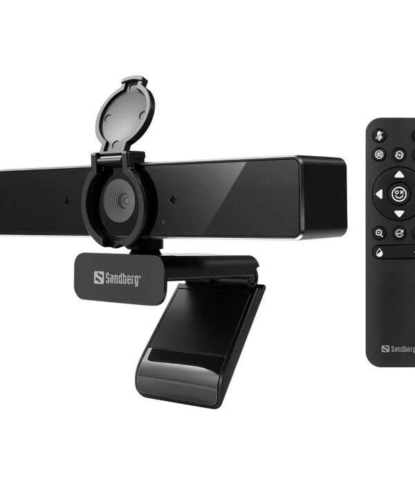 Sandberg USB-C/A Webcam Pro Remote 4K spletna kamera in daljinec
