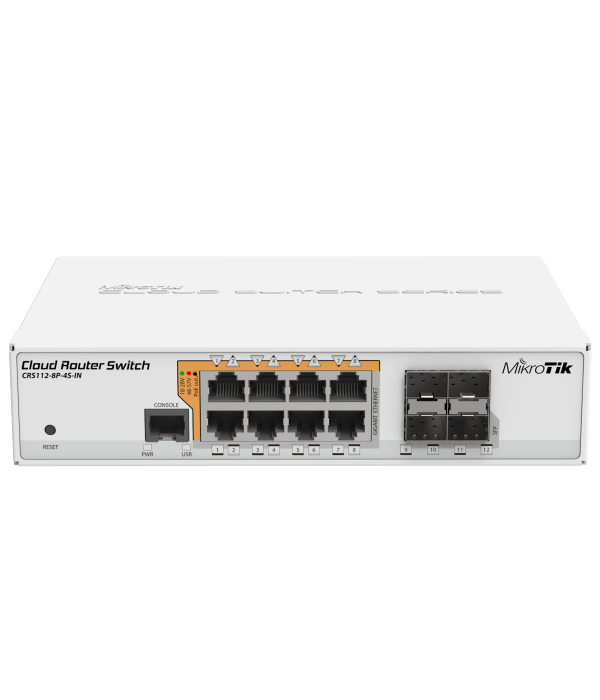 Mikrotik stikalo Cloud Router Switch CRS112-8P-4S-IN