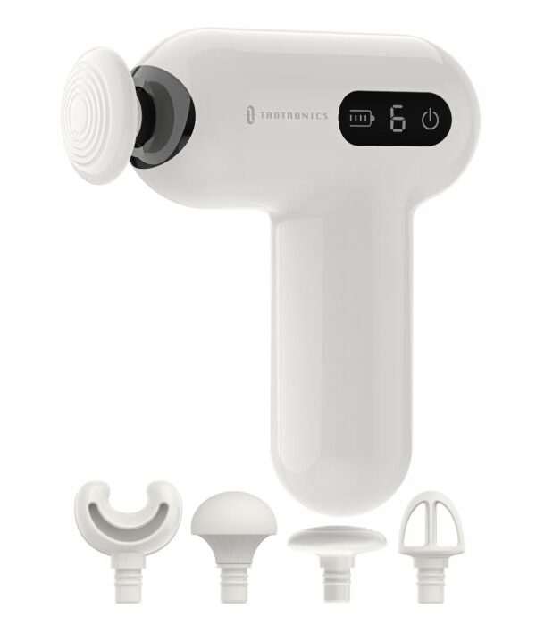 TAOTRONICS Masažna mini pištola bela