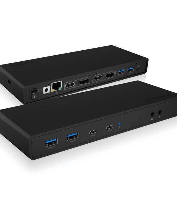 IcyBox IB-DK2245AC Docking USB-C priklopna postaja z dvojnim video priključkom