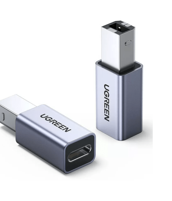 Ugreen adapter USB-C ženski na USB-B - srebrn 1kos