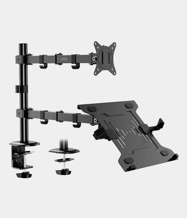 VonHaus dvojni namizni nosilec za monitor in prenosnik