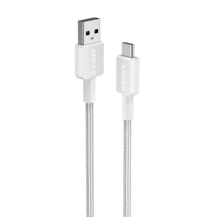 Anker 322 USB-A to USB-C pleten kabel 0