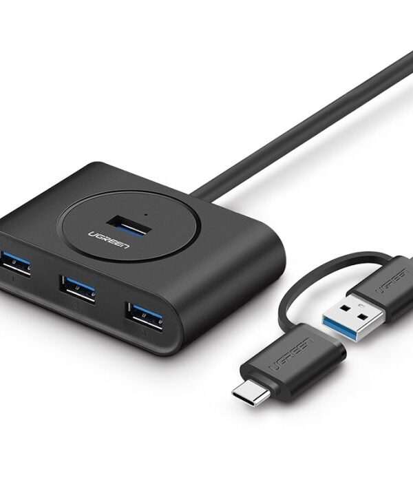 Ugreen USB 3.0 Hub z USB-C 3.1 OTG adapterjem 1M - box