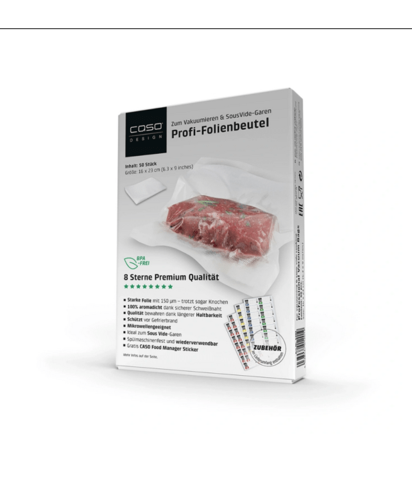 CASO 8-zvezdične vakuumske vrečke 16x23 cm