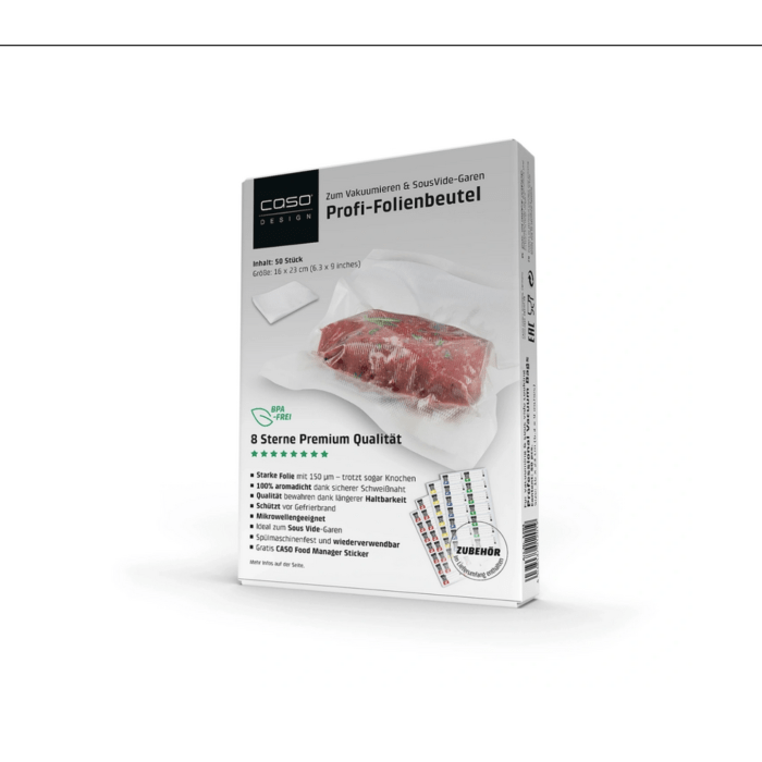 CASO 8-zvezdične vakuumske vrečke 16x23 cm