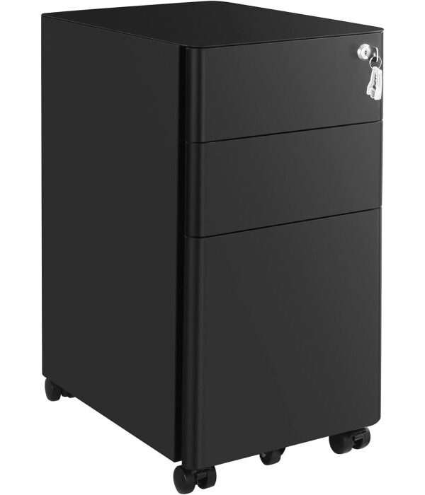 SONGMICS Pisarniška omarica na kolesih OFC030B01