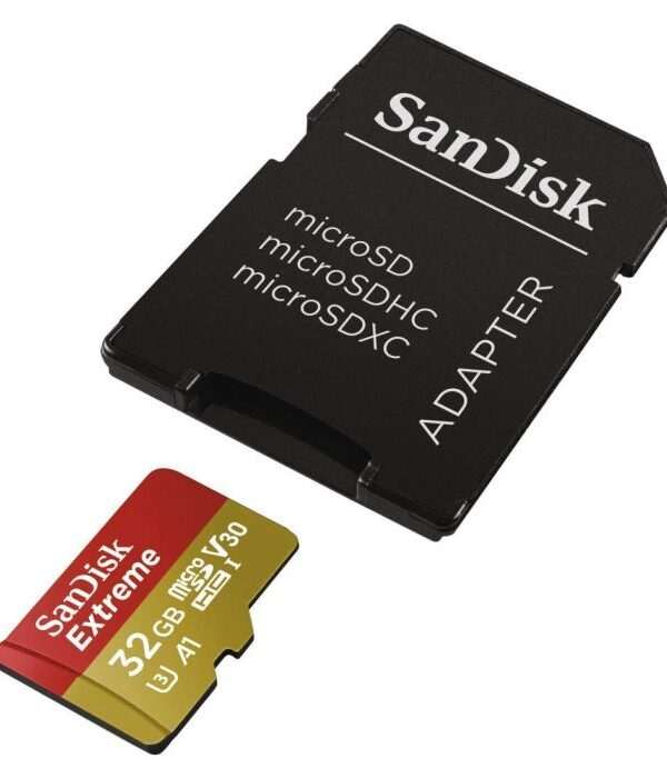 SanDisk 32GB Extreme Micro SDHC A1 CL10 V30 UHS-I U3 100MB/s Mobile spominska kartica + adapter