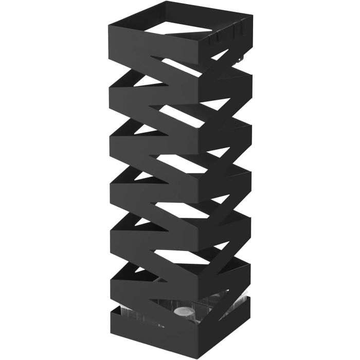 SONGMICS Kovinsko stojalo za dežnike s kljukicami in posodo za kapljice  LUC16B