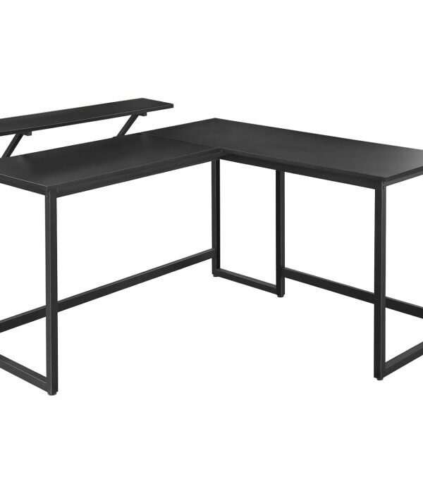 VASAGLE L-oblika računalniška miza z gibljivo polico