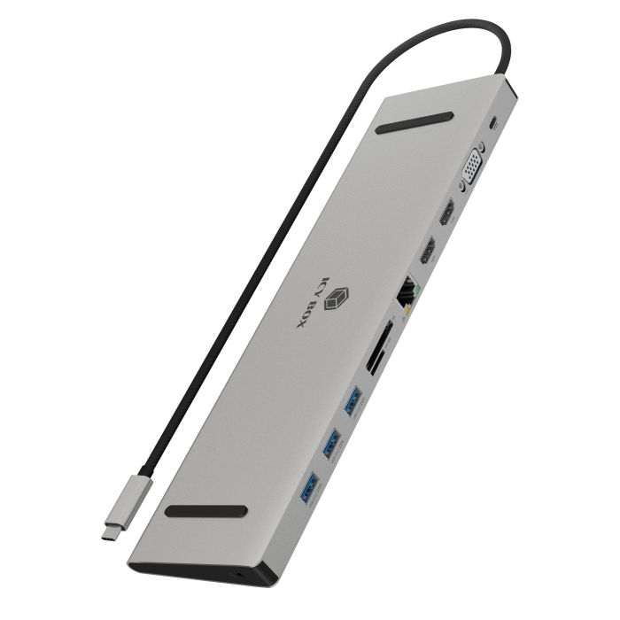 IcyBox IB-DK2106A-CPD priklopna postaja s Power Delivery 100W