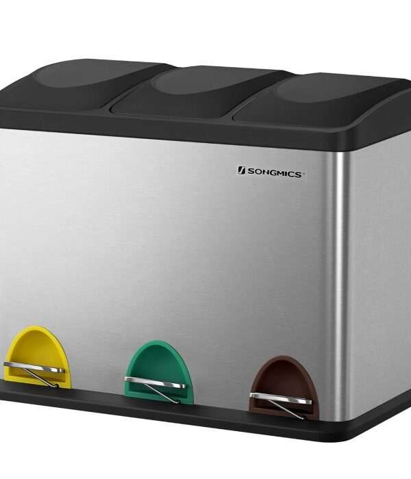 SONGMICS koš za ločevanje odpadkov 45L LTB45L